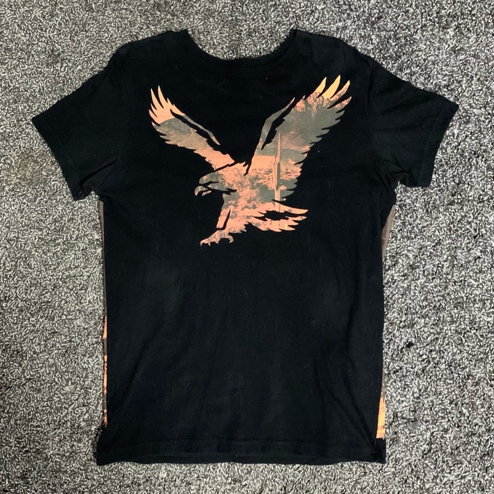 American Eagle short sleeve tee size M logo graphic t-shirt front/back design